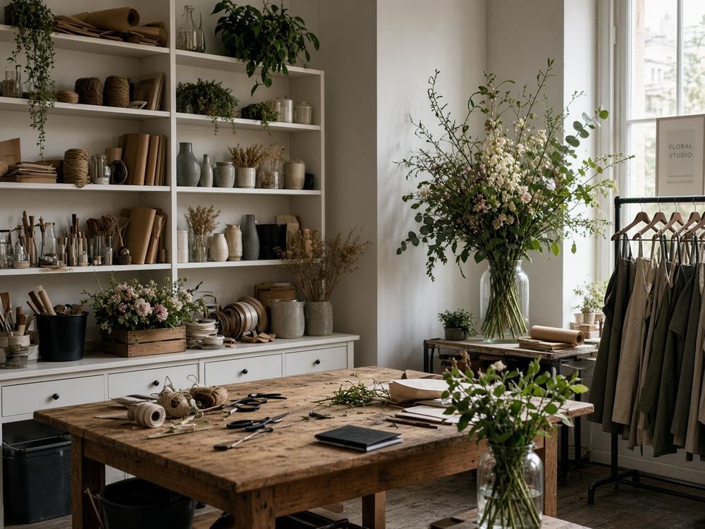 About the Florist / bouquets / event florals studio at Florals Melanscius