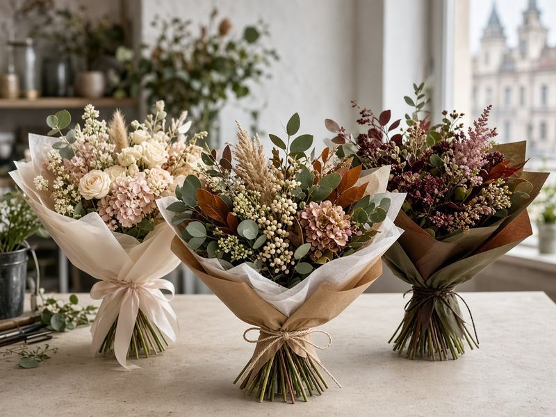 Seasonal bouquets at Florals Melanscius